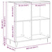 Dulap pentru discuri de vinil Stejar Negru 85 x 38 x 89 cm - WALTI WALTI