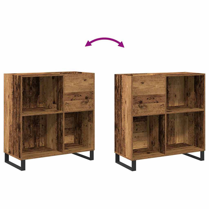 Dulap pentru discuri de vinil Lemn vechi 84,5 x 38 x 89 cm WALTI