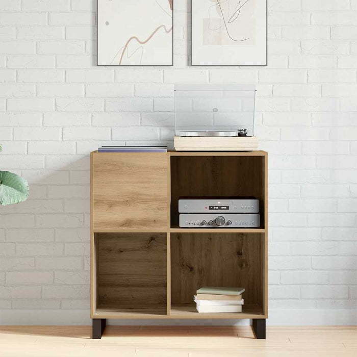 Dulap pentru discuri de vinil stejar artizanal 85 x 38 x 89 cm - WALTI WALTI