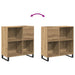 Dulap pentru discuri de vinil stejar artizanal 85 x 38 x 89 cm - WALTI WALTI