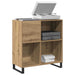 Dulap pentru discuri de vinil stejar artizanal 85 x 38 x 89 cm - WALTI WALTI