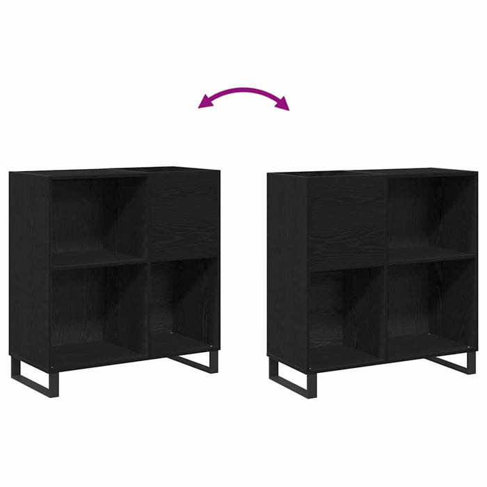Dulap pentru discuri de vinil Stejar Negru 85 x 38 x 89 cm - WALTI WALTI