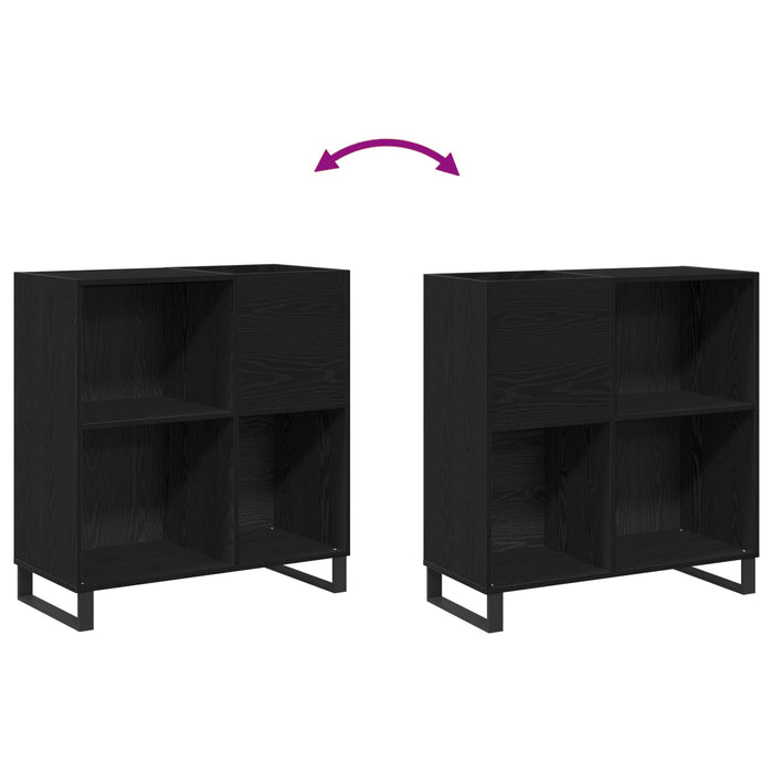 Dulap pentru discuri de vinil Stejar Negru 85 x 38 x 89 cm - WALTI WALTI