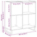 Dulap pentru discuri de vinil Stejar Negru 85 x 38 x 89 cm - WALTI WALTI