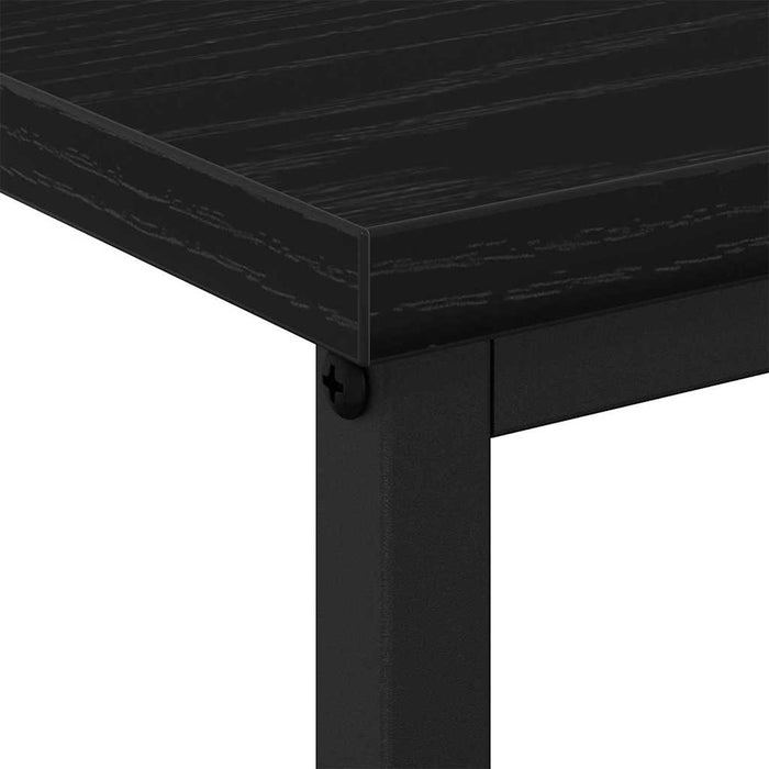Dulap de noapte Stejar Negru 41 x 31 x 80 cm Lemn compozit - WALTI WALTI