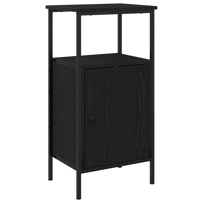 Dulap de noapte Stejar Negru 41 x 31 x 80 cm Lemn compozit - WALTI WALTI