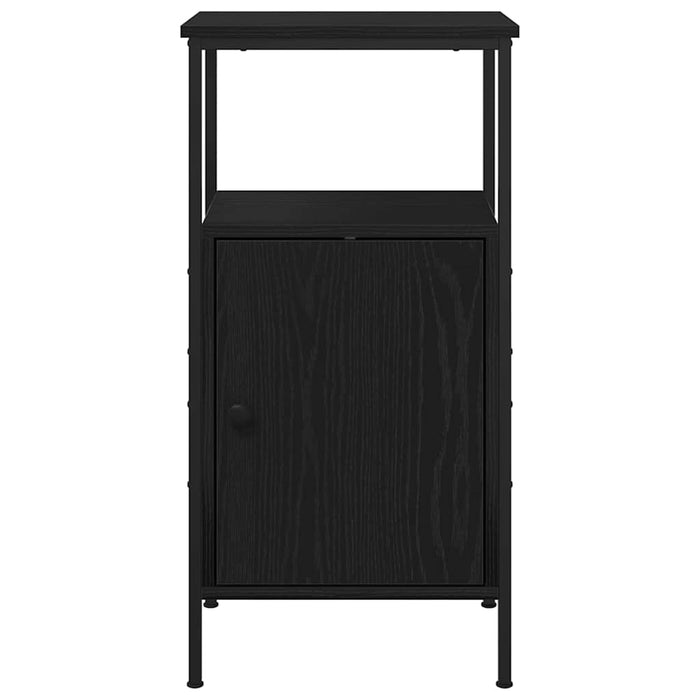 Dulap de noapte Stejar Negru 41 x 31 x 80 cm Lemn compozit - WALTI WALTI