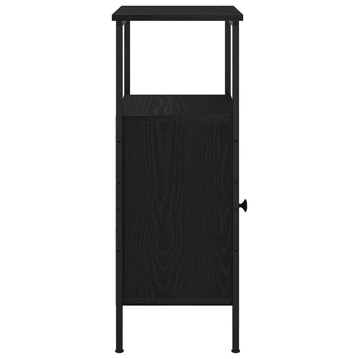 Dulap de noapte Stejar Negru 41 x 31 x 80 cm Lemn compozit - WALTI WALTI