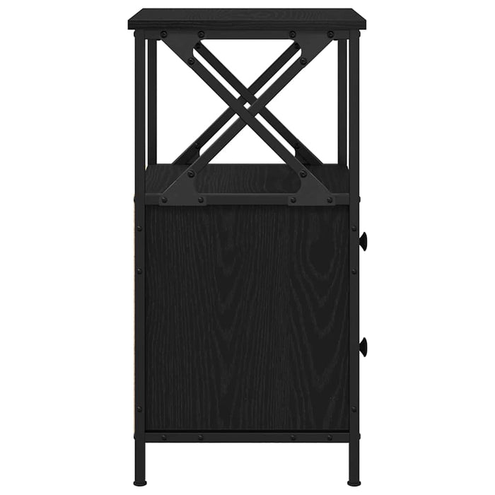 Dulap de noapte Stejar Negru 34 x 35,5 x 70 cm Lemn compozit - WALTI WALTI