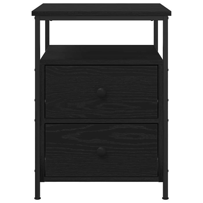 Dulap de noapte Stejar Negru 34 x 35,5 x 50 cm Lemn compozit - WALTI WALTI
