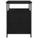 Dulap de noapte Stejar Negru 34 x 35,5 x 50 cm Lemn compozit - WALTI WALTI