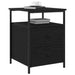 Dulap de noapte Stejar Negru 34 x 35,5 x 50 cm Lemn compozit - WALTI WALTI