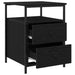 Dulap de noapte cu sertar 2 pcs Stejar Negru 34 x 35,5 x 50 cm - WALTI WALTI