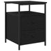 Dulap de noapte cu sertar 2 pcs Stejar Negru 34 x 35,5 x 50 cm - WALTI WALTI