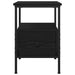 Dulap de noapte Stejar Negru 34 x 36 x 50 cm Lemn compozit - WALTI WALTI