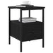 Dulap de noapte Stejar Negru 34 x 36 x 50 cm Lemn compozit - WALTI WALTI