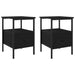 Dulap de noapte cu sertar 2 pcs Stejar Negru 34 x 36 x 50 cm - WALTI WALTI