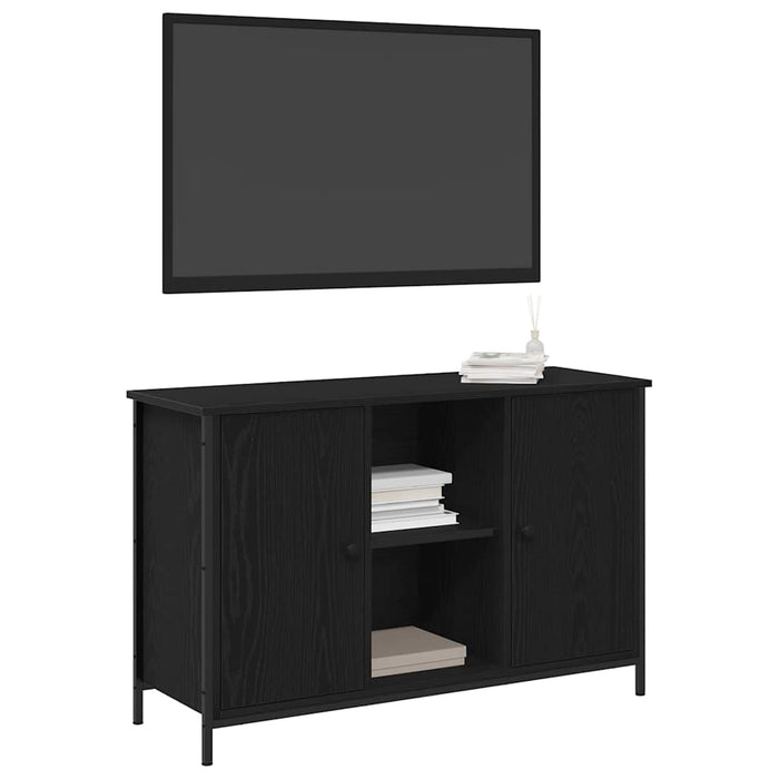 Cabinet TV Stejar negru 101 x 35 x 65 cm Lemn compozit - WALTI WALTI
