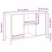 Cabinet TV Stejar negru 101 x 35 x 65 cm Lemn compozit - WALTI WALTI