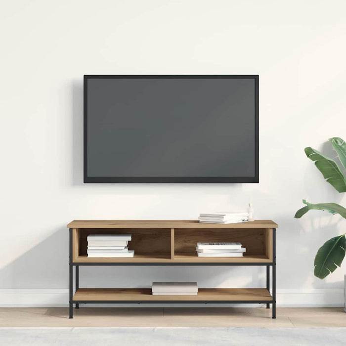Cabinet TV stejar artizanal 100 x 35 x 45 cm Lemn compozit - WALTI WALTI