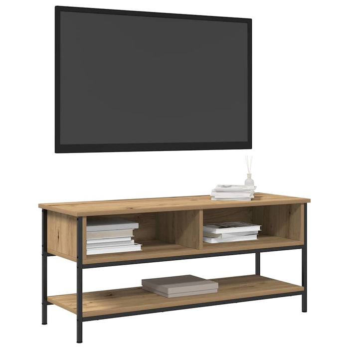 Cabinet TV stejar artizanal 100 x 35 x 45 cm Lemn compozit - WALTI WALTI