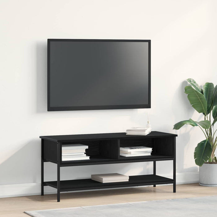 Set comodă TV Stejar Negru 100 x 35 x 45 cm Lemn compozit WALTI