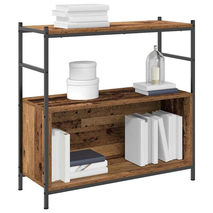 Raft pentru cărți Stejar afumat 80 x 30 x 78.5 cm Lemn compozit - WALTI WALTI