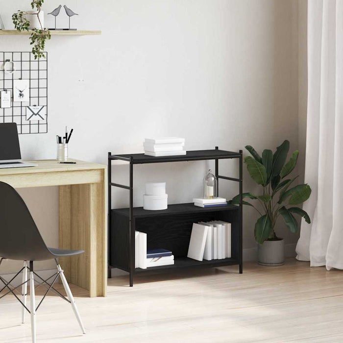 Raft pentru cărți Stejar negru 80 x 30 x 78.5 cm Lemn compozit - WALTI WALTI