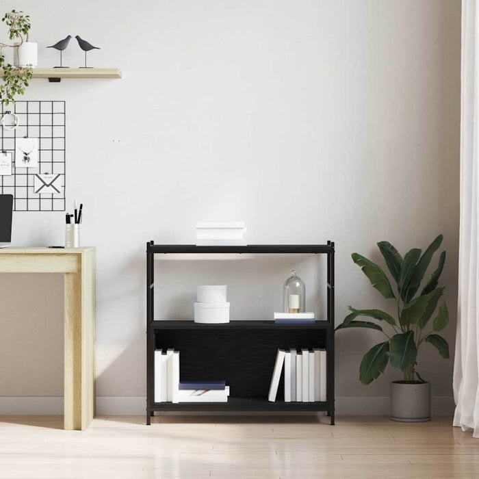 Raft pentru cărți Stejar negru 80 x 30 x 78.5 cm Lemn compozit - WALTI WALTI
