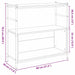 Raft pentru cărți Stejar negru 80 x 30 x 78.5 cm Lemn compozit - WALTI WALTI