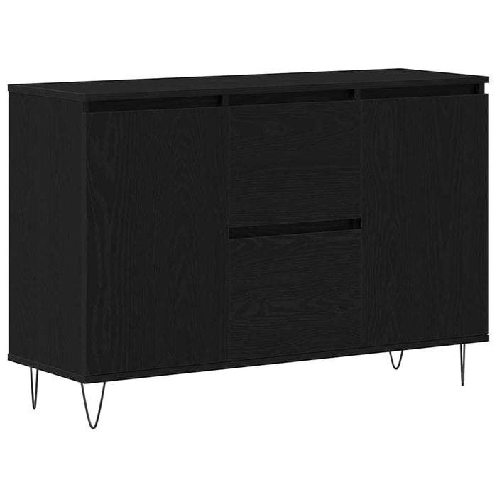 Bufet cu sertar Stejar negru 101.5 x 35 x 70 cm Lemn compozit - WALTI WALTI