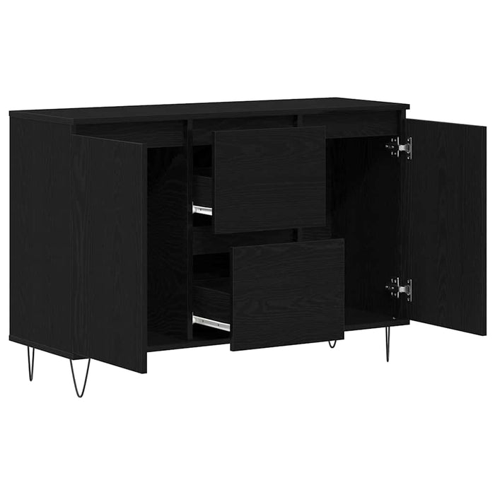 Bufet cu sertar Stejar negru 101.5 x 35 x 70 cm Lemn compozit - WALTI WALTI