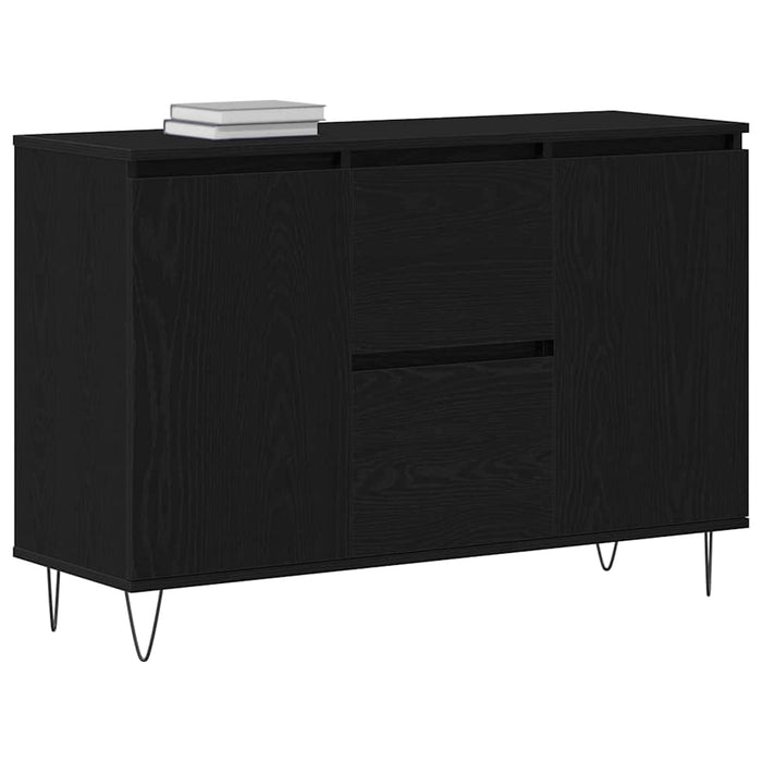 Bufet cu sertar Stejar negru 101.5 x 35 x 70 cm Lemn compozit - WALTI WALTI