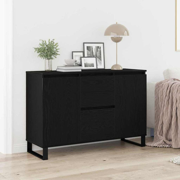 Bufet cu sertar Stejar negru 101.5 x 35 x 70 cm Lemn compozit - WALTI WALTI