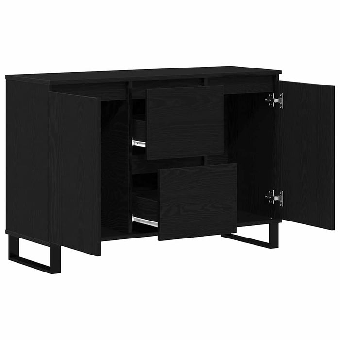 Bufet cu sertar Stejar negru 101.5 x 35 x 70 cm Lemn compozit - WALTI WALTI