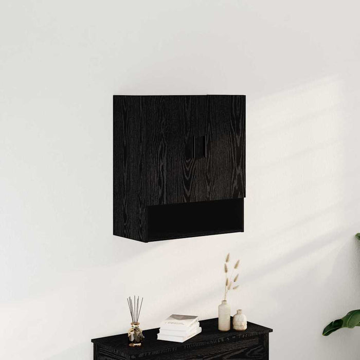 Dulap de perete Stejar negru 60 x 31 x 70 cm Lemn compozit - WALTI WALTI