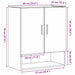 Dulap de perete Stejar negru 60 x 31 x 70 cm Lemn compozit - WALTI WALTI