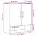 Dulap de perete Stejar negru 60 x 31 x 70 cm Lemn compozit - WALTI WALTI