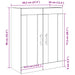 Cabinet suspendat Stejar Negru 69,5 x 34 x 90 cm Lemn compozit - WALTI WALTI