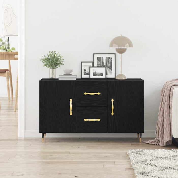 Bufet cu sertar Stejar negru 100 x 36 x 60 cm Lemn compozit - WALTI WALTI