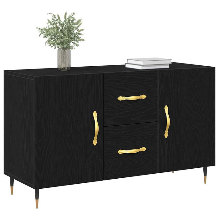 Bufet cu sertar Stejar negru 100 x 36 x 60 cm Lemn compozit - WALTI WALTI