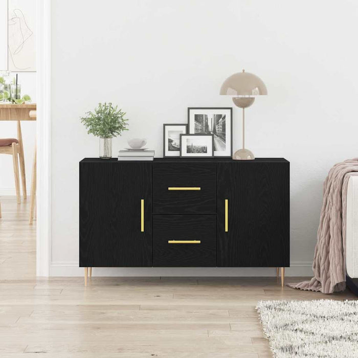 Bufet cu sertar Stejar negru 100 x 36 x 60 cm Lemn compozit - WALTI WALTI
