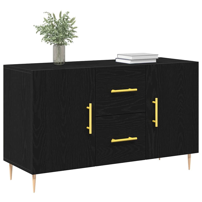 Bufet cu sertar Stejar negru 100 x 36 x 60 cm Lemn compozit - WALTI WALTI