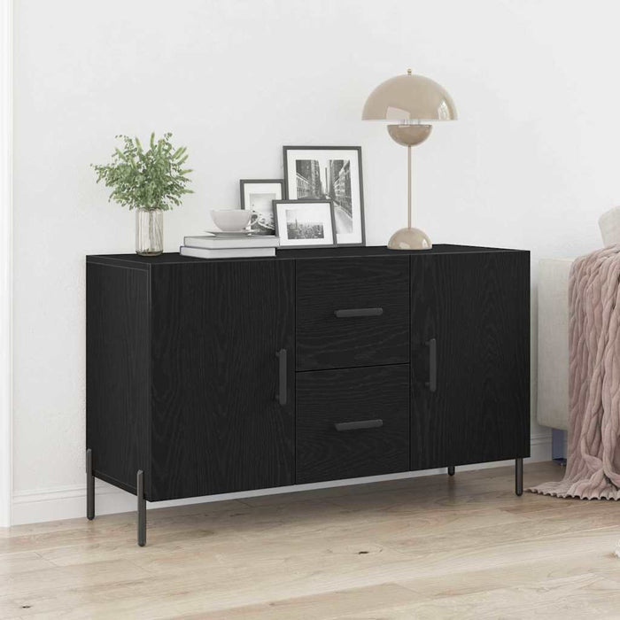 Bufet cu sertar Stejar negru 100 x 36 x 60 cm Lemn compozit - WALTI WALTI