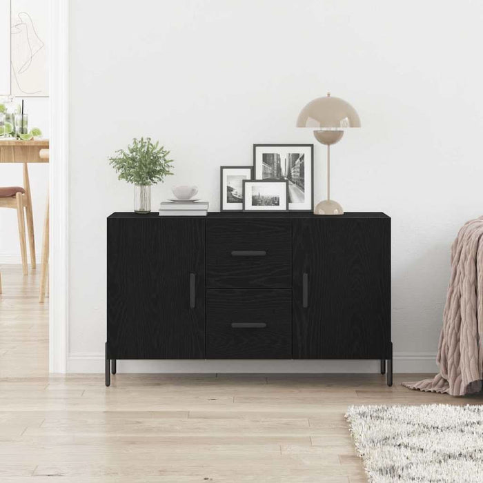 Bufet cu sertar Stejar negru 100 x 36 x 60 cm Lemn compozit - WALTI WALTI