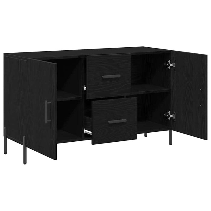 Bufet cu sertar Stejar negru 100 x 36 x 60 cm Lemn compozit - WALTI WALTI