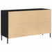 Bufet cu sertar Stejar negru 100 x 36 x 60 cm Lemn compozit - WALTI WALTI