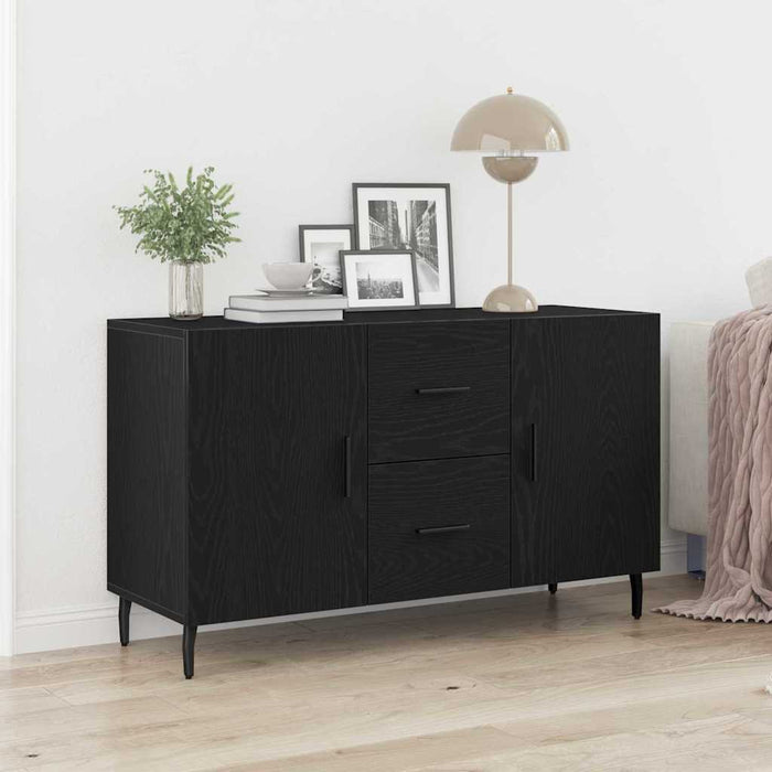 Bufet cu sertar Stejar negru 100 x 36 x 60 cm Lemn compozit - WALTI WALTI