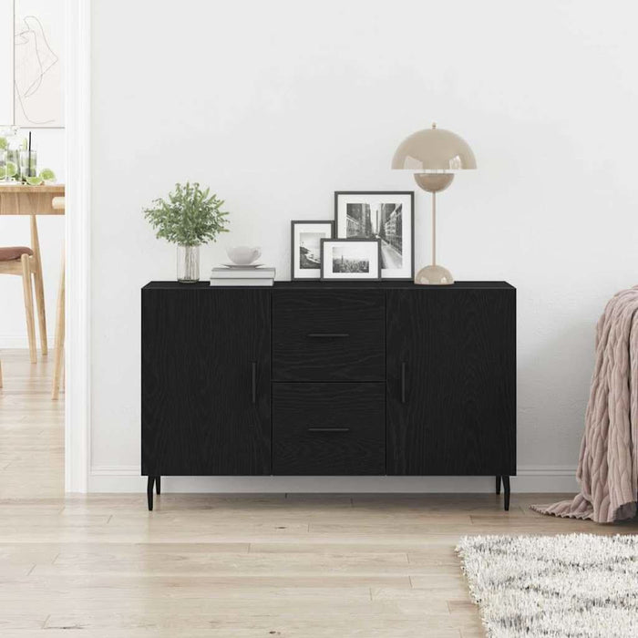Bufet cu sertar Stejar negru 100 x 36 x 60 cm Lemn compozit - WALTI WALTI