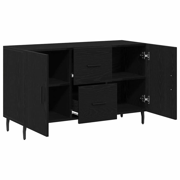 Bufet cu sertar Stejar negru 100 x 36 x 60 cm Lemn compozit - WALTI WALTI